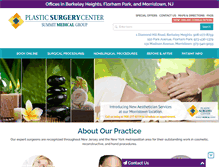 Tablet Screenshot of plasticsurgerysmg.com